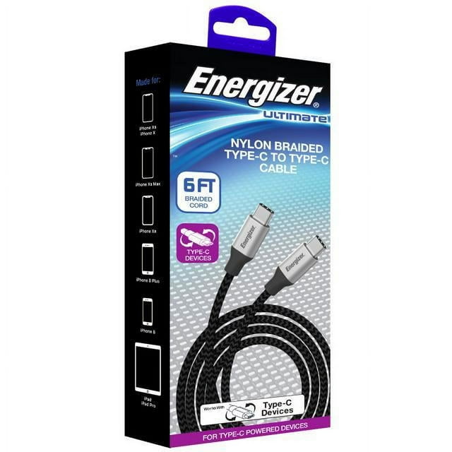 Energizer Type C-to-C Cable