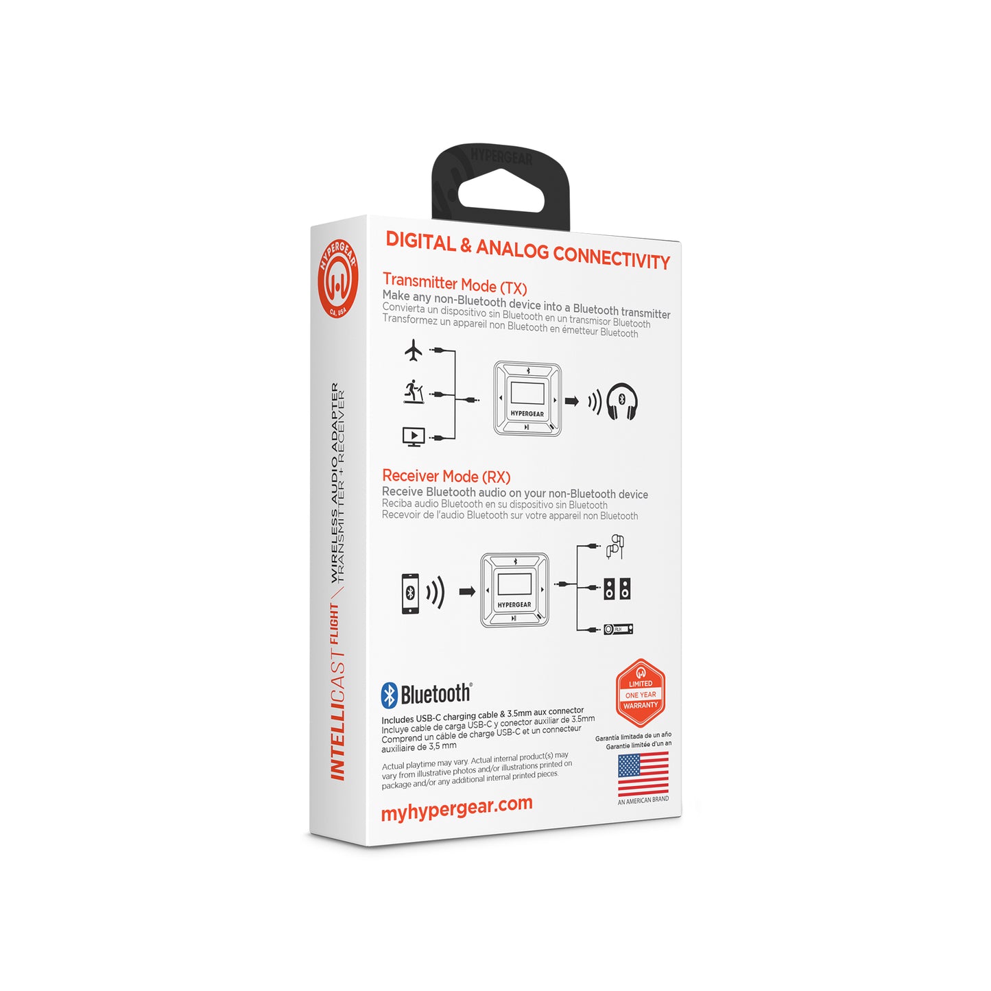 HyperGear IntelliCast Flight Audio Transmitter + Receiver