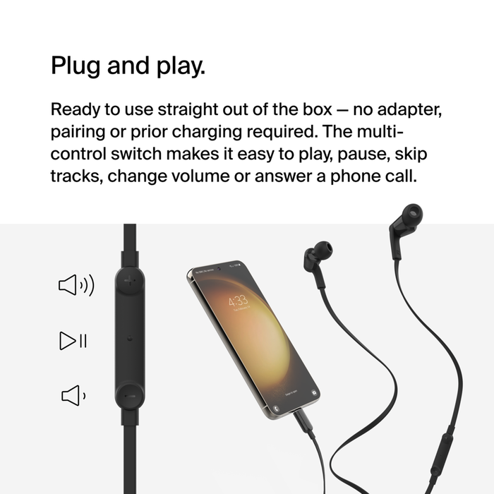 Belkin Wired Earbuds with USB-C Connector