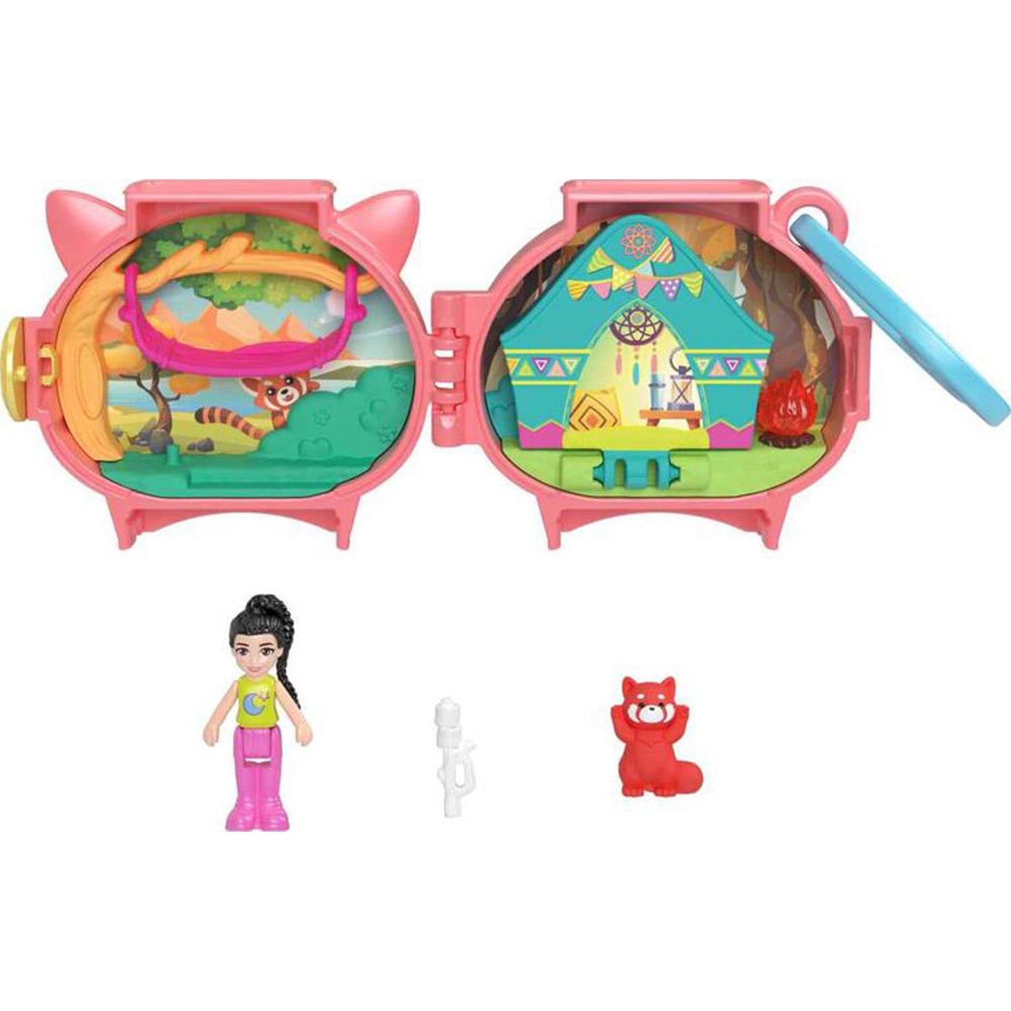 Polly Pocket Pet Connects Red Panda Micro Playset
