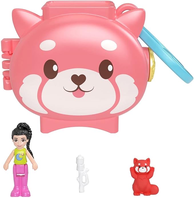 Polly Pocket Pet Connects Red Panda Micro Playset