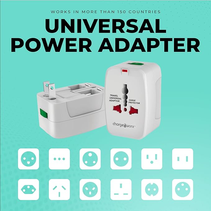 Chargeworx International Travel Adapter