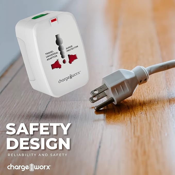 Chargeworx International Travel Adapter