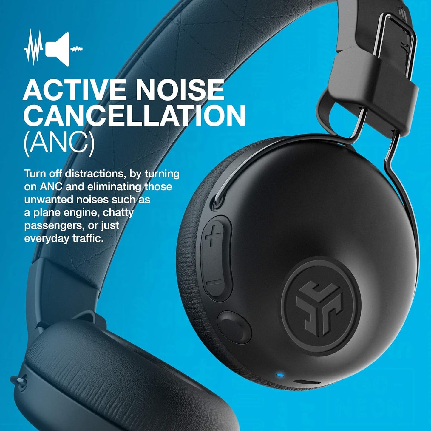JLab Studio ANC Wireless On-Ear Headphones