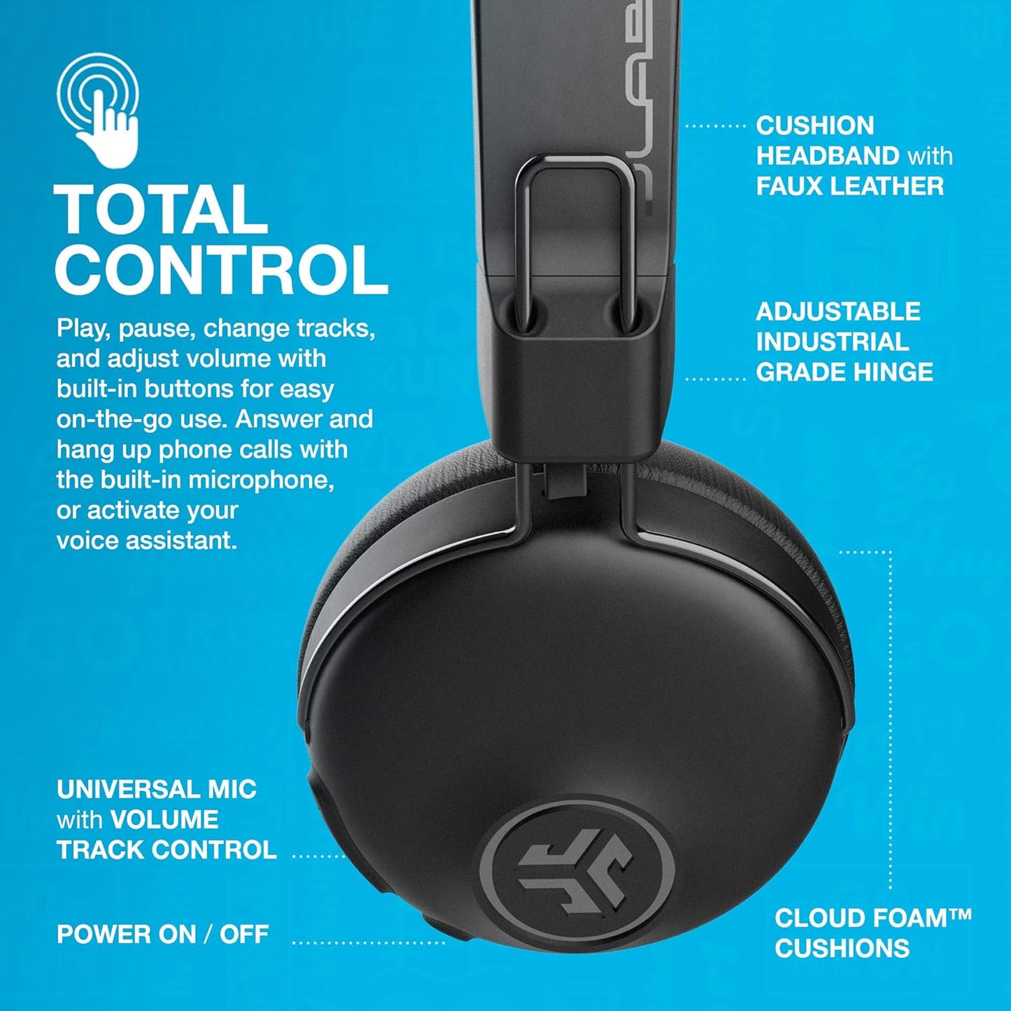 JLab Studio ANC Wireless On-Ear Headphones