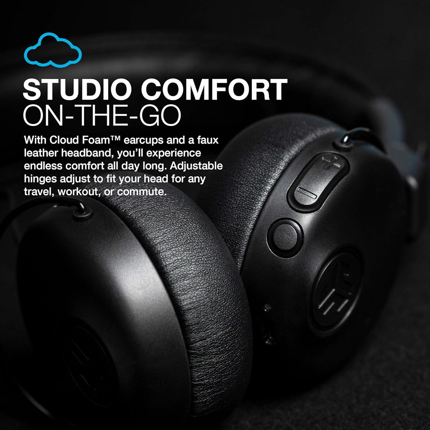 JLab Studio ANC Wireless On-Ear Headphones