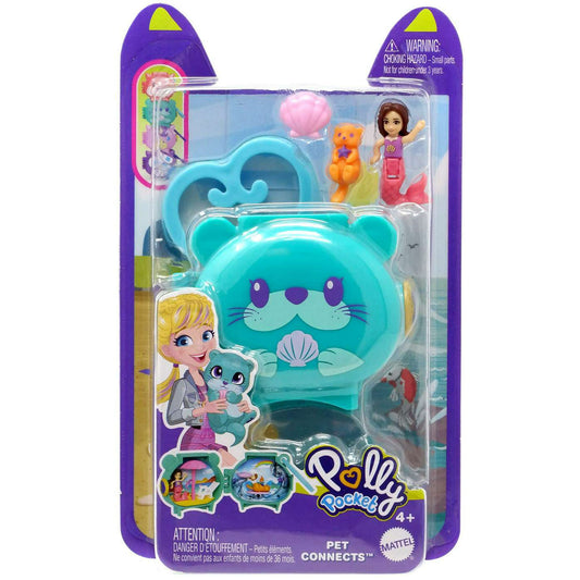 Polly Pocket Pet Connects Otter Micro Playset