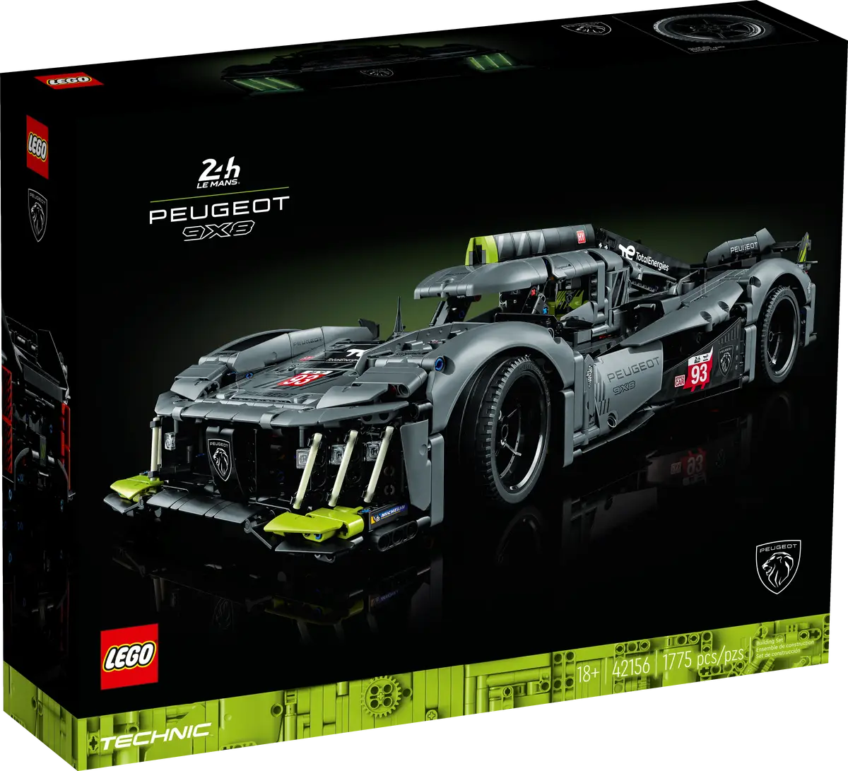 LEGO PEUGEOT 9X8 24H Le Mans Hybrid Hypercar (42156)