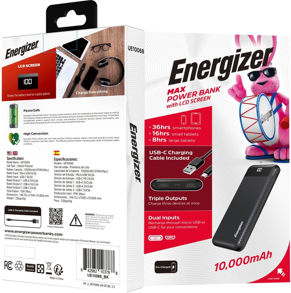 Energizer Power Bank - Portable Battery Charger