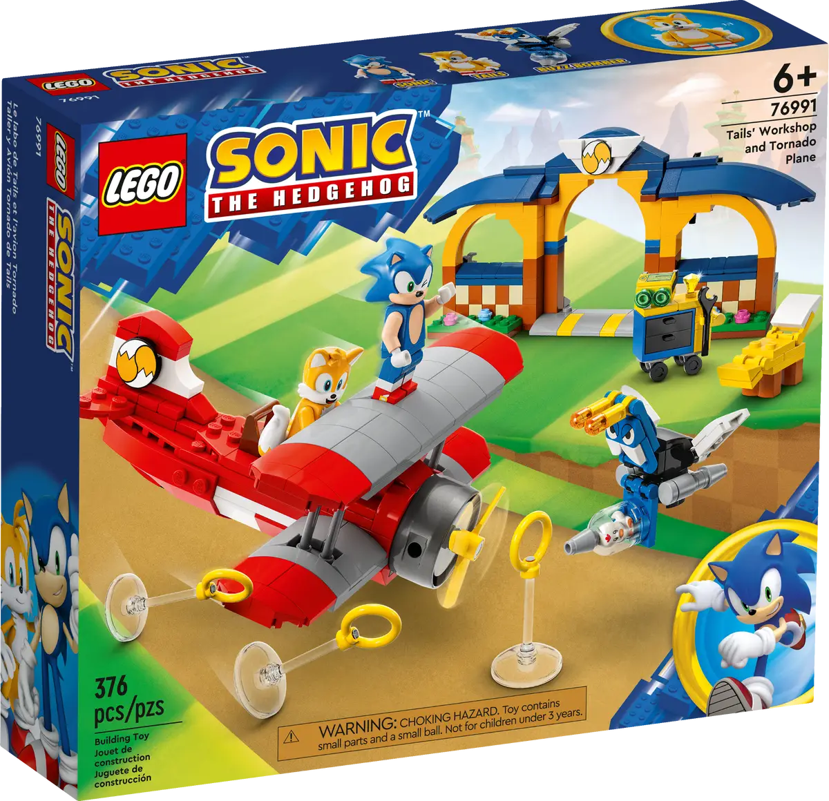 LEGO Tails' Workshop and Tornado Plane (76991)