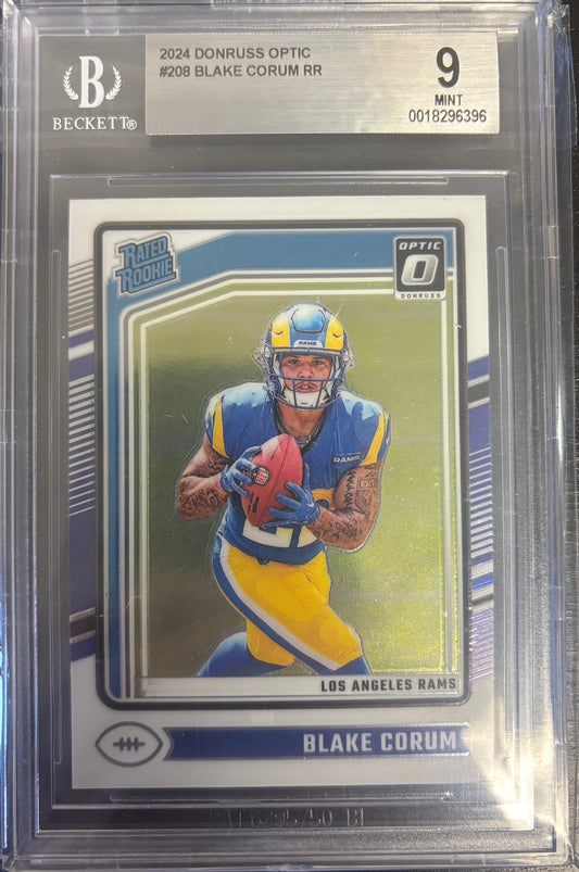 Blake Corum 2024 Donruss Optic Mint 9