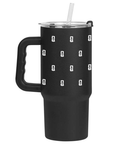 WC26 Black Travel Tumbler with Handle