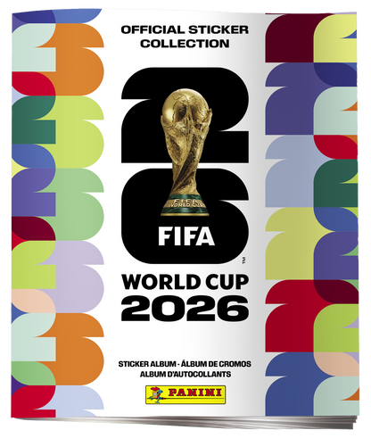 Soccer Panini FIFA World Cup 2026: Sticker Album + 50-Pack Sticker Box Combo