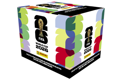 Soccer Panini FIFA World Cup 2026: Sticker Album + 50-Pack Sticker Box Combo