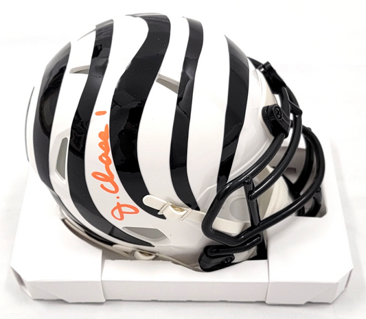 Ja'Marr Chase Autographed Mini Helmet