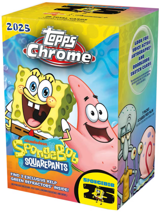 SpongeBob Topps Chrome Blaster Box