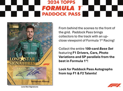 F1 2024 Topps Paddock Pass Blaster Box