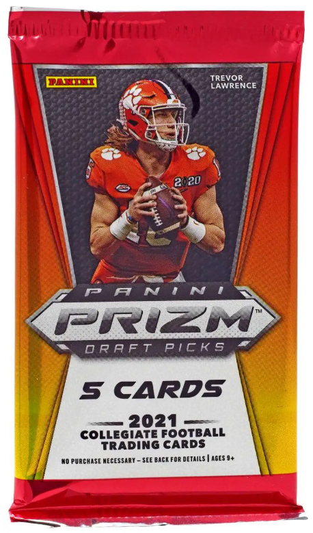 Football 2021 Panini Prizm Draft Picks 1-Pack + Bonus Pack