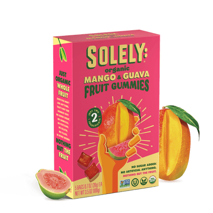 Solely Organic Mango and Guava Whole Fruit Gummies (5 pack)