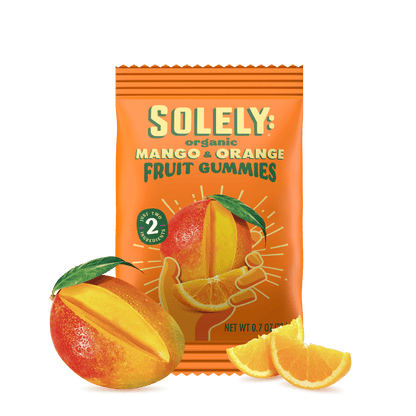 Solely Organic Mango and Orange Whole Fruit Gummies (5 pack)