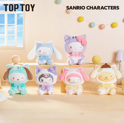 TOP TOY Play with Kittens Series Plush Keychains Gift Blind Box