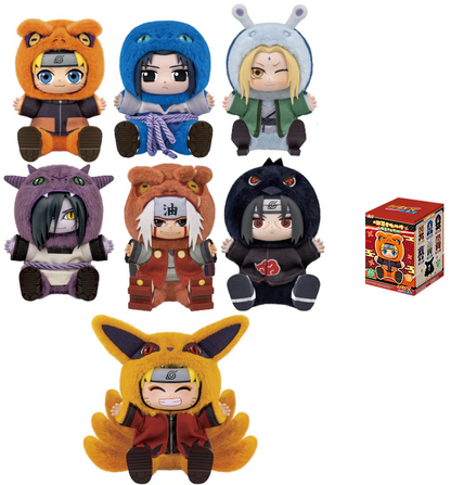 NARUTO Cute Beast Party Series Keychain Plush Blind Box