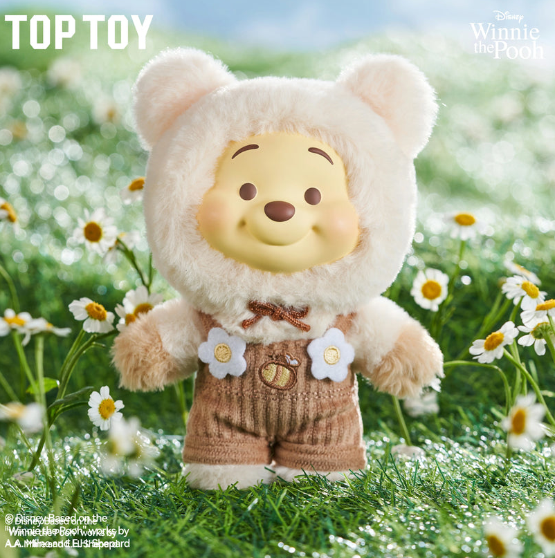 TOP TOY Winnie the Pooh Candy Series Plush Keychain Blind Box