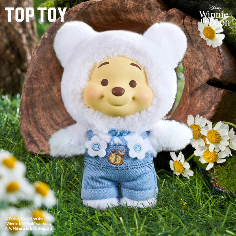 TOP TOY Winnie the Pooh Candy Series Plush Keychain Blind Box