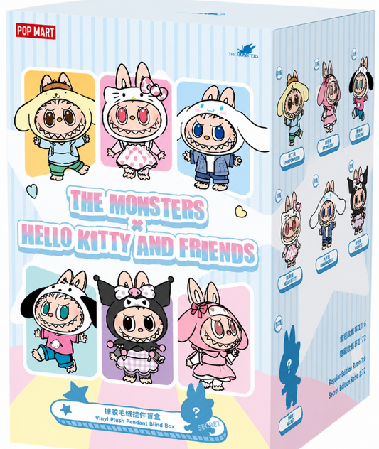 POP MART The Monsters x Hello Kitty Vinyl Plush Pendant Blind Box