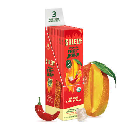 Solely Organic Mango Chili And Salt Fruit Jerky (12 pack)