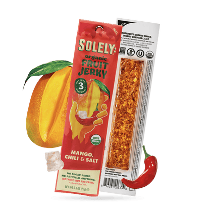 Solely Organic Mango Chili And Salt Fruit Jerky (12 pack)